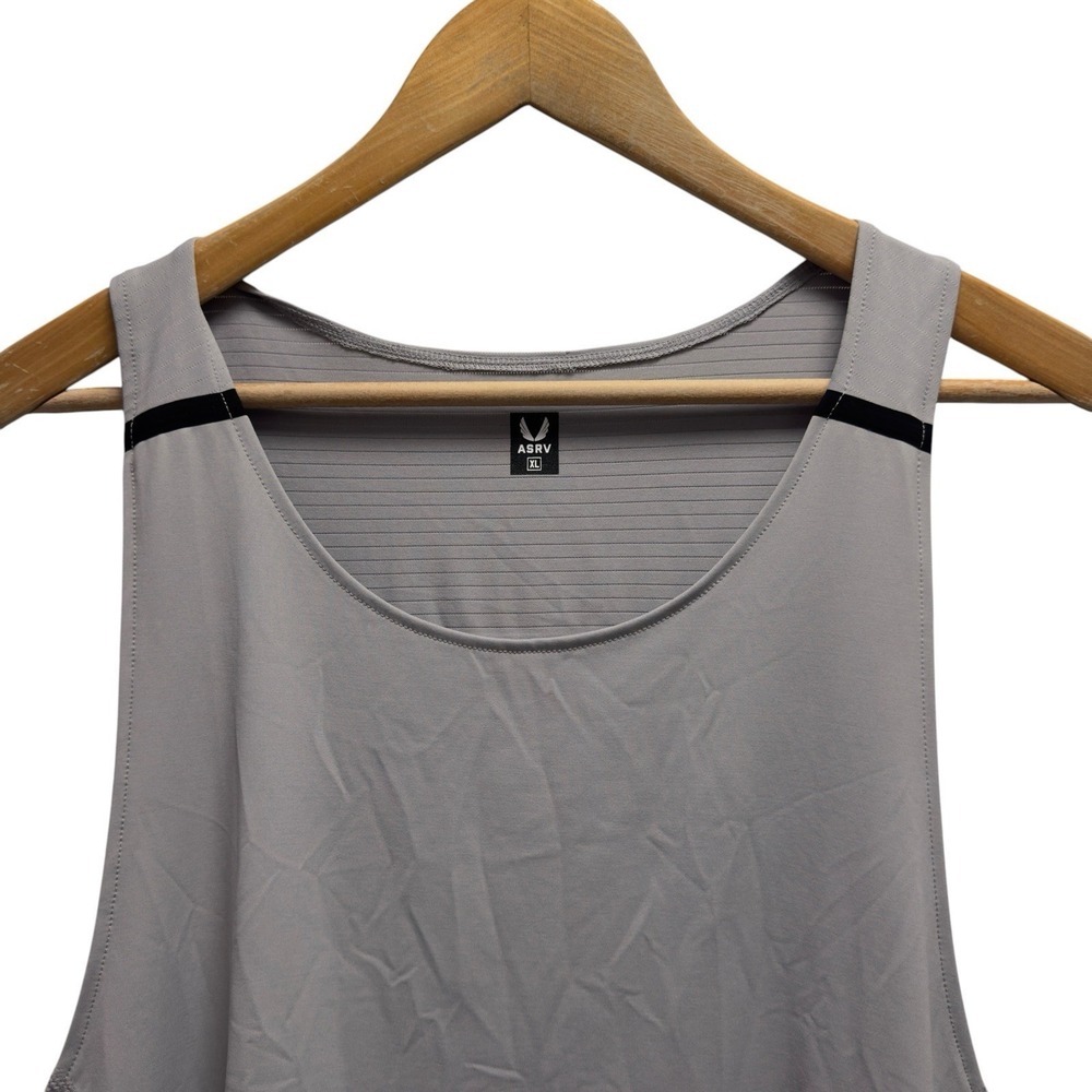 ASRV Men's XL Gray DSG-0833 Athletic Performance Gym Workout Tank Top Shirt euc